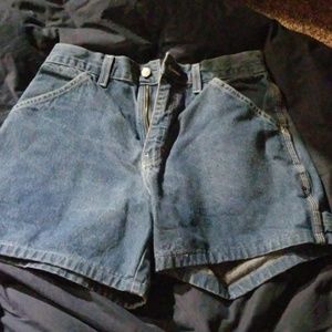 Painters jean shorts